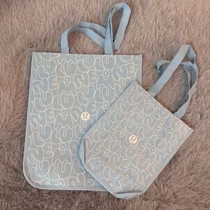 Lululemon NEW reusable bags / sky blue
